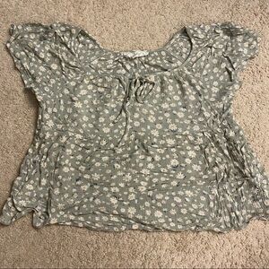 Hippie Rose Daisy Floral Top‎